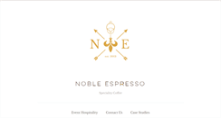Desktop Screenshot of nobleespresso.com