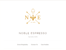 Tablet Screenshot of nobleespresso.com